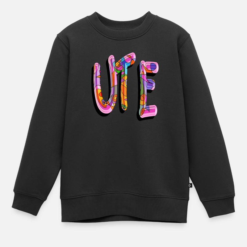 Ute2 - Sweat Premium enfant bio - noir