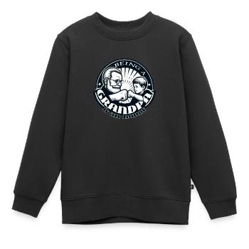 Opas Ehre - Kinder Premium Organic Sweatshirt - Schwarz - Vorne - AI Model Kid Female (0cm)