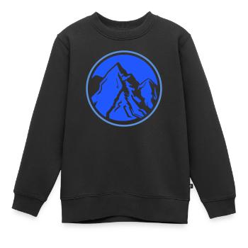 Montagnes Montagnes Montagnes - Sweat Premium enfant bio - noir - Devant - AI Model Kid Female (0cm)