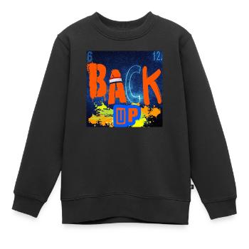 BACK UP CHEMISTRY - Kids Premium Organic Sweatshirt - black - Front - AI Model Kid Female (0cm)