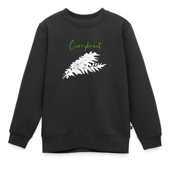 Herbes au curry - Sweat Premium enfant bio - noir - Devant - AI Model Kid Female (0cm)