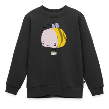 La petite ouvrière - Sweat Premium enfant bio - noir - Devant - AI Model Kid Female (0cm)