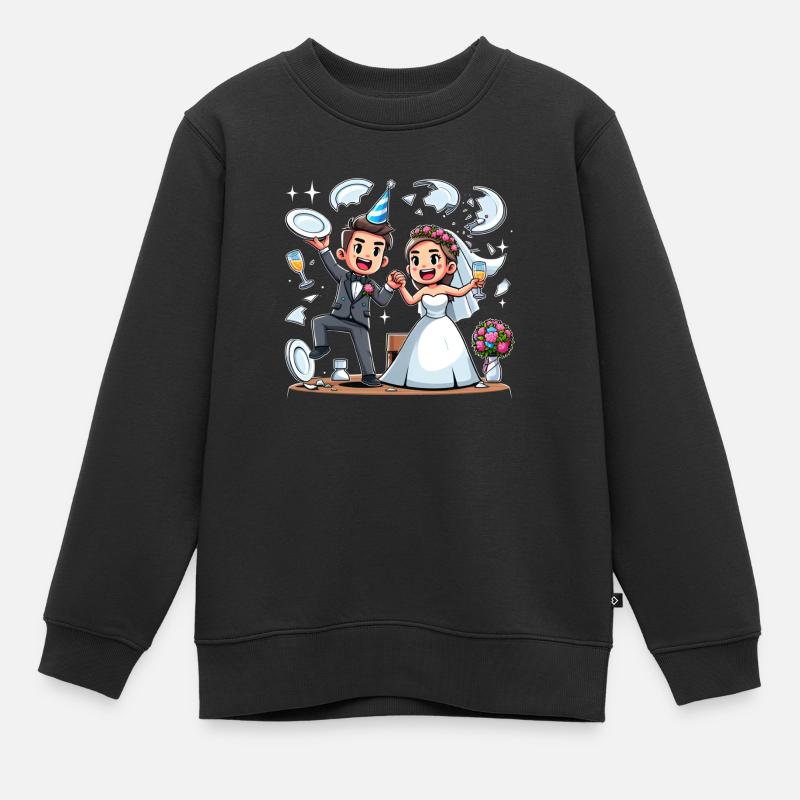 Gemeinsam stark zum Poltern. - Kinder Premium Organic Sweatshirt - Schwarz