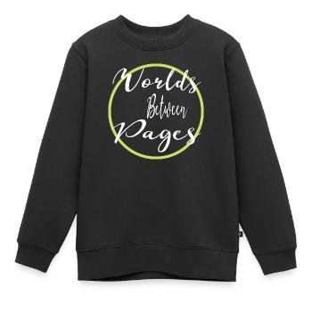 littérature cool geek appréciation de la littérature - Sweat Premium enfant bio - noir - Devant - AI Model Kid Female (0cm)