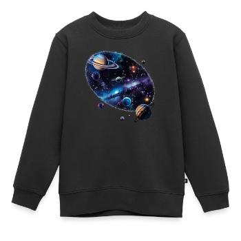 Von der Entstehung des Universums - Kinder Premium Organic Sweatshirt - Schwarz - Vorne - AI Model Kid Female (0cm)