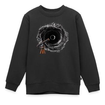 Der Kosmos und seine Objekte sind voller Rätsel - Kinder Premium Organic Sweatshirt - Schwarz - Vorne - AI Model Kid Female (0cm)