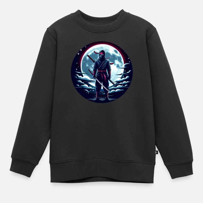 Ninja - Sweat Premium enfant bio - noir