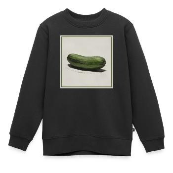 Eine Gurke - Kinder Premium Organic Sweatshirt - Schwarz - Vorne - AI Model Kid Female (0cm)