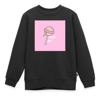Lollipop-Süßigkeiten - Kinder Premium Organic Sweatshirt - Schwarz - Vorne - AI Model Kid Female (0cm)