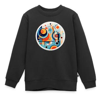 art abstrait - Sweat Premium enfant bio - noir - Devant - AI Model Kid Female (0cm)