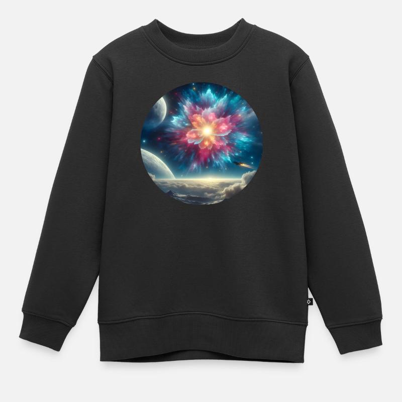 Espace - Sweat Premium enfant bio - noir