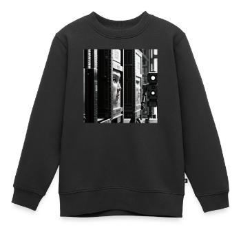 Roboter 1 - Kinder Premium Organic Sweatshirt - Schwarz - Vorne - AI Model Kid Female (0cm)