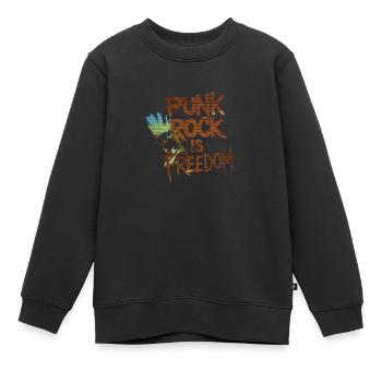 Rebellen-Graffiti - Kinder Premium Organic Sweatshirt - Schwarz - Vorne - AI Model Kid Female (0cm)
