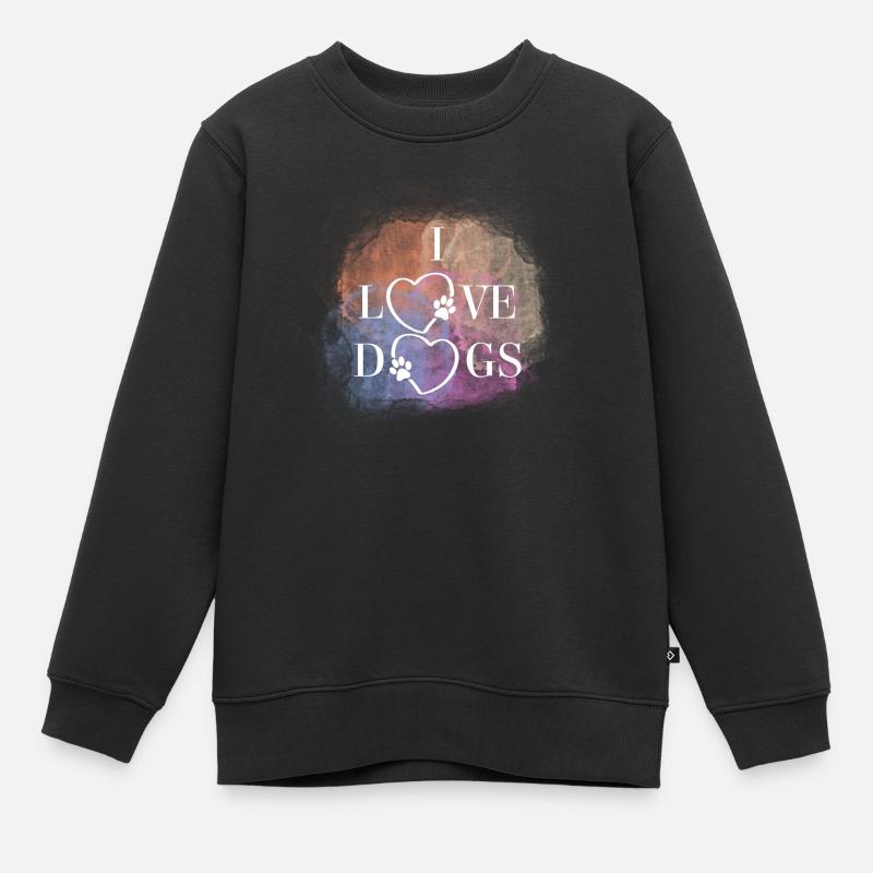 J’adore les chiens - Sweat Premium enfant bio - noir