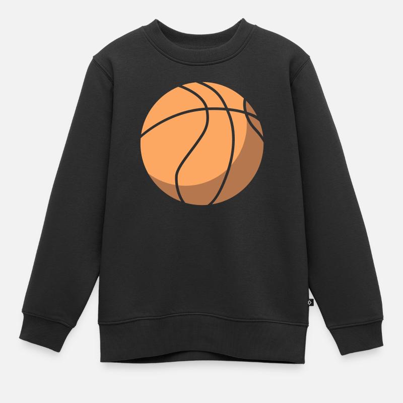 Basket-ball - Sweat Premium enfant bio - noir