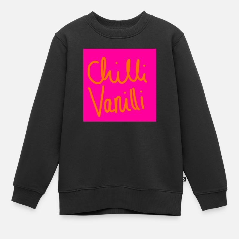 Piment Vanilli - Sweat Premium enfant bio - noir