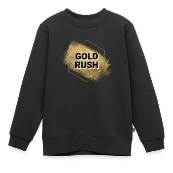 Goldrausch-Logo - Kinder Premium Organic Sweatshirt - Schwarz - Vorne - AI Model Kid Female (0cm)