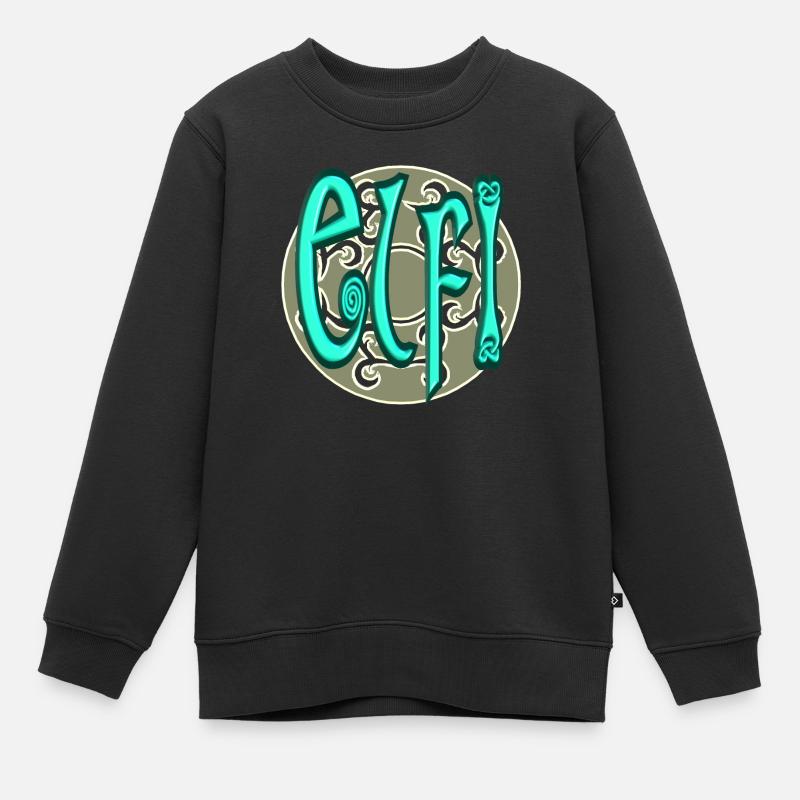 ELFI2 - Sweat Premium enfant bio - noir