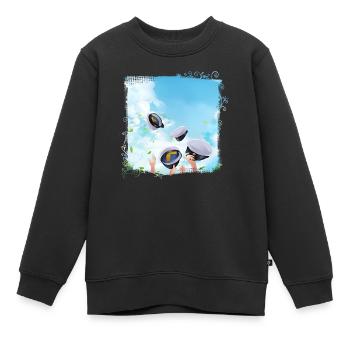 Remise des diplômes de la classe 2024 Fête de remise des diplômes du lycée - Sweat Premium enfant bio - noir - Devant - AI Model Kid Female (0cm)