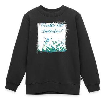 Remise des diplômes de la classe 2024 Fête de remise des diplômes du lycée - Sweat Premium enfant bio - noir - Devant - AI Model Kid Female (0cm)