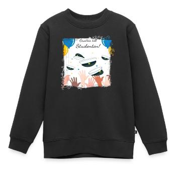Remise des diplômes de la classe 2024 Fête de remise des diplômes du lycée - Sweat Premium enfant bio - noir - Devant - AI Model Kid Female (0cm)