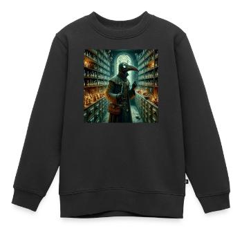 Pest Doktor - Kinder Premium Organic Sweatshirt - Schwarz - Vorne - AI Model Kid Female (0cm)