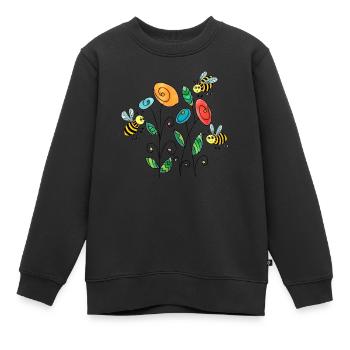 Insectes - Sweat Premium enfant bio - noir - Devant - AI Model Kid Female (0cm)