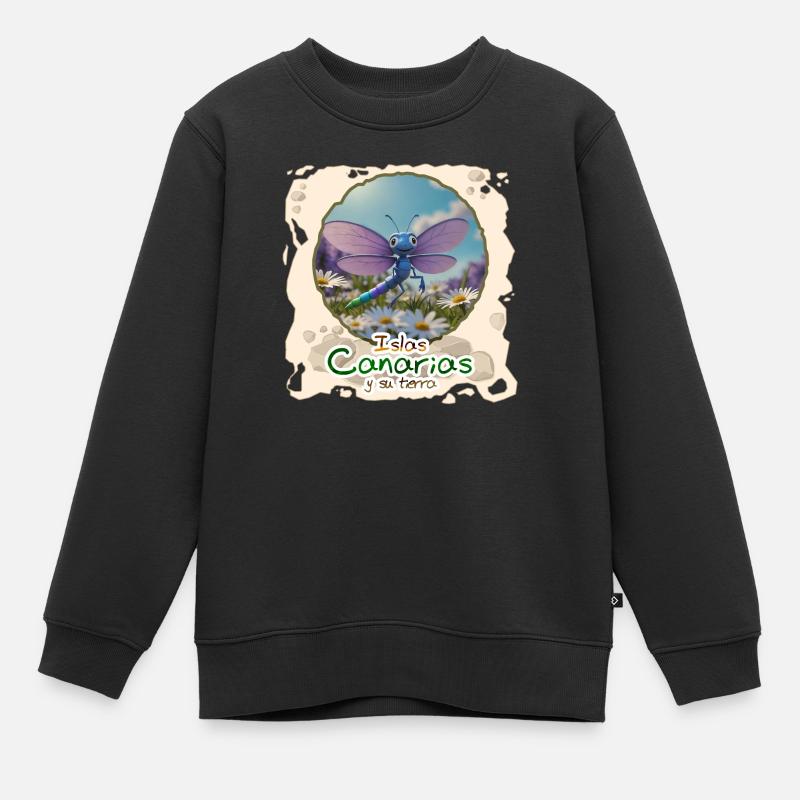Libelle - Kinder Premium Organic Sweatshirt - Schwarz