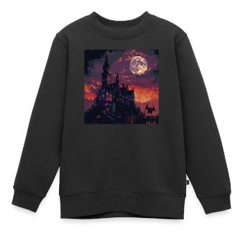 Transylvanie - Sweat Premium enfant bio - noir - Devant - AI Model Kid Female (0cm)