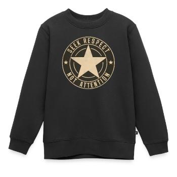 Respekt - Kinder Premium Organic Sweatshirt - Schwarz - Vorne - AI Model Kid Female (0cm)