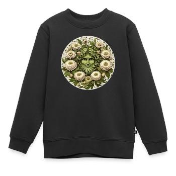 L’homme vert - Sweat Premium enfant bio - noir - Devant - AI Model Kid Female (0cm)