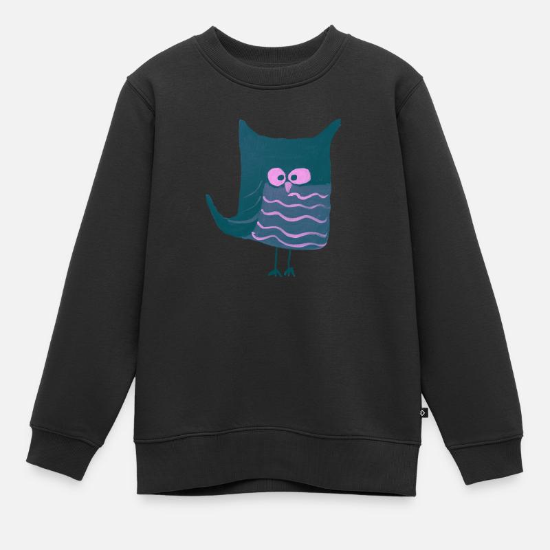 Eulalia Turquoise - Sweat Premium enfant bio - noir