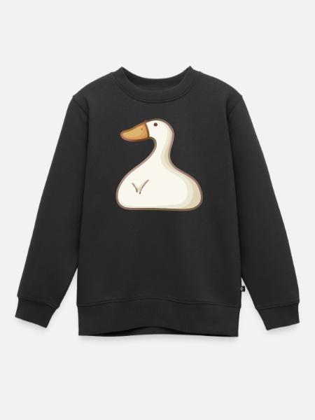 canard - Sweat Premium enfant bio - noir
