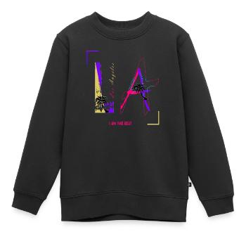 Los Angeles - LA - Ich bin das Beste T-Shirt - Kinder Premium Organic Sweatshirt - Schwarz - Vorne - AI Model Kid Female (0cm)