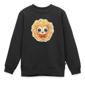 FILLE SPAGHETTI - Sweat Premium enfant bio - noir - Devant - AI Model Kid Female (0cm)