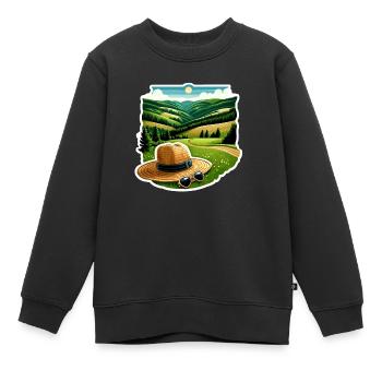 Région du Sauerland - Sweat Premium enfant bio - noir - Devant - AI Model Kid Female (0cm)
