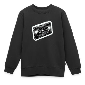 Band - Kinder Premium Organic Sweatshirt - Schwarz - Vorne - AI Model Kid Female (0cm)