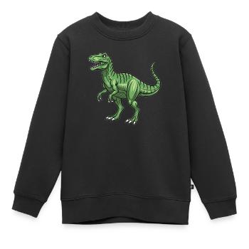 Allosaurus-Dinosaurier - andere Eidechse - Kinder Premium Organic Sweatshirt - Schwarz - Vorne - AI Model Kid Female (0cm)