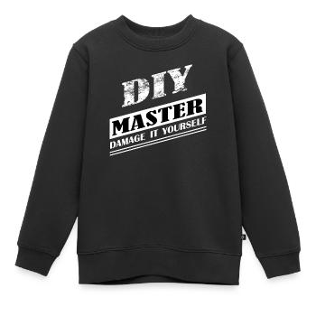 DIY Master - Kinder Premium Organic Sweatshirt - Schwarz - Vorne - AI Model Kid Female (0cm)