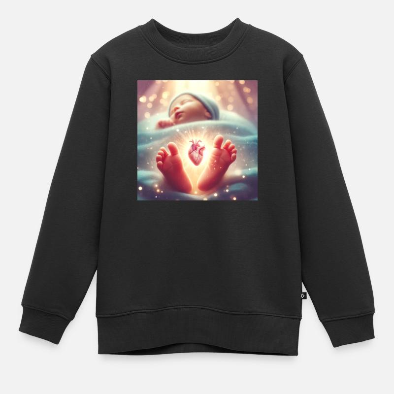 group1 19 - Kids Premium Organic Sweatshirt - black