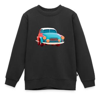 Vieille voiture abstraite - Sweat Premium enfant bio - noir - Devant - AI Model Kid Female (0cm)