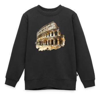 Jedes Wahrzeichen hat seine eigene Bedeutung. - Kinder Premium Organic Sweatshirt - Schwarz - Vorne - AI Model Kid Female (0cm)