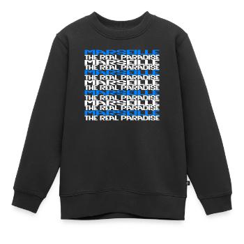 Marseille la vraie surprise - Sweat Premium enfant bio - noir - Devant - AI Model Kid Female (0cm)