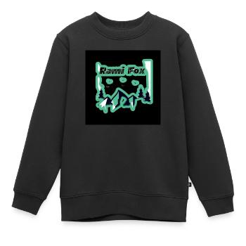 Natur - Kinder Premium Organic Sweatshirt - Schwarz - Vorne - AI Model Kid Female (0cm)