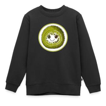 Du kiwi pour tous - Sweat Premium enfant bio - noir - Devant - AI Model Kid Female (0cm)