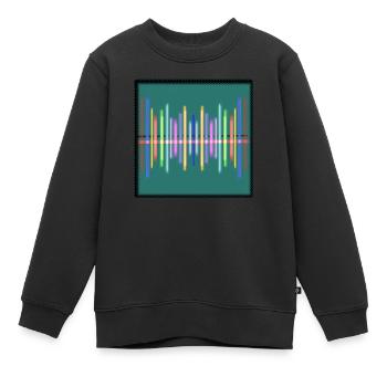 Musiklinien - Kinder Premium Organic Sweatshirt - Schwarz - Vorne - AI Model Kid Female (0cm)
