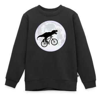 Mond - Kinder Premium Organic Sweatshirt - Schwarz - Vorne - AI Model Kid Female (0cm)