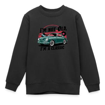 Je ne suis pas vieux, je suis un classique. - Sweat Premium enfant bio - noir - Devant - AI Model Kid Female (0cm)