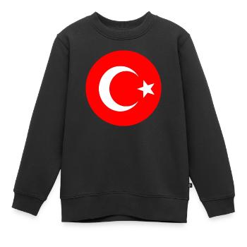 Turquie - Sweat Premium enfant bio - noir - Devant - AI Model Kid Female (0cm)