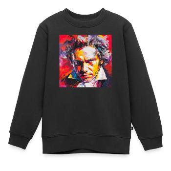 Beethoven No.1 - Kinder Premium Organic Sweatshirt - Schwarz - Vorne - AI Model Kid Female (0cm)
